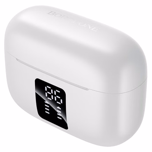 Valged TWS Bluetooth-kõrvaklapid Borofone FQ13 Astute