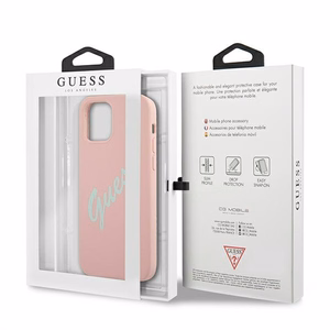 Guess GUHCP12MLSVSPG iPhone 12/12 Pro 6.1" roosa roosa/roosa roosa roosakas silikoonist korpus Vintage
