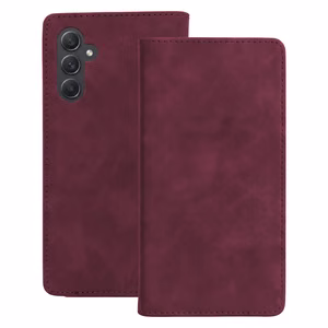 Smart Suede ümbris mudelile Samsung Galaxy A34, bordoopunane