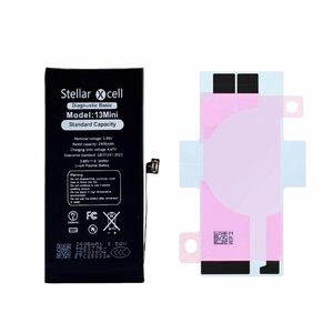 StellarXcell Diagnostic aku Apple iPhone 13 mini jaoks, 2410 mAh (standardne mahutavus + kvaliteetne BMS-i koopia)