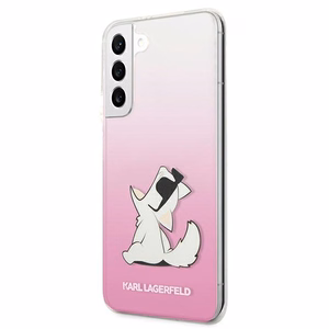 Karl Lagerfeld Choupette Eat чехол для Samsung Galaxy S22+ - розовый