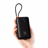 Powerbank Veger K2 (W2068) PD QC3.0 35W 20000 mAh with built-in Type C cables / Lightning must