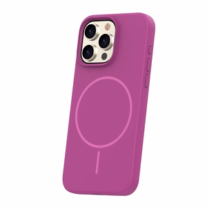 Silikoon Thin Mag ümbris for iPhone 16 Pro 6,3" fuschia