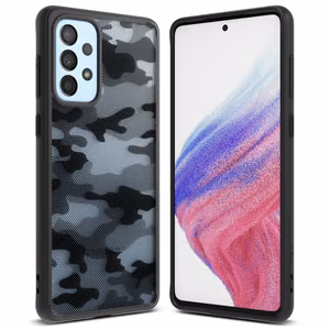 Ringke Fusion Matte tpu korpus koos raamiga Samsung Galaxy A73 jaoks must