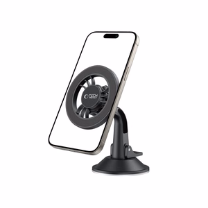 Tech-Protect N56 Magnetic MagSafe Car Hoidja jaoks Cockpit, Windshield Kinnitus - must