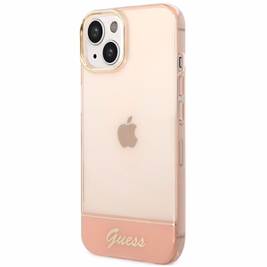 Guess GUHCP14MHGCOP iPhone 14 Plus 6.7" розовый/розовый жёсткий чехол Translucent