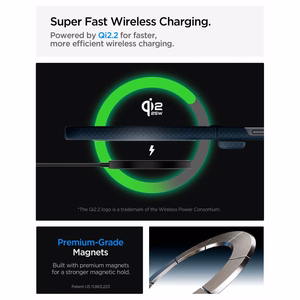 Spigen AirSkin Aramid MagFit MagSafe ümbris mudelile Samsung Galaxy Z Flip 8 – tumesinine