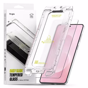 Ringke Easy Slide 2-pack karastatud klaas jaoks Samsung Galaxy S25 Edge - läbipaistev