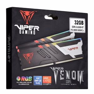 Patriot Memory Viper Venom mälumoodul 32 GB 2 x 16 GB DDR5 6000 MHz CL30 XMP3 (PVVR532G600C30K)