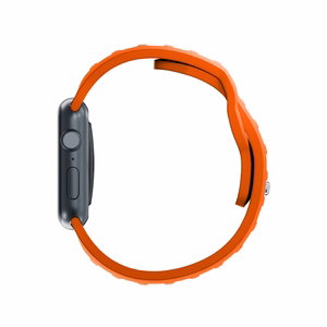 3mk silikoonrihm Apple Watchile, 38/40/41/42 mm, oranž, väike suurus