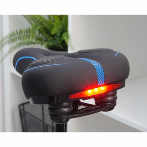 Jalgratta sadul sisseehitatud LED-tulega FSBSD-232-1 must