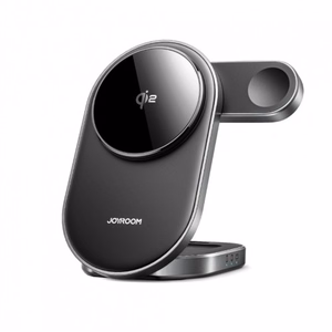 Juhtmevaba laadija Joyroom JR-W17 3in1 must 15W Qi2 (iPhone / Apple Watch / Airpods)