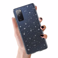 Crystal Glitter Ümbris jaoks Samsung Galaxy S20 FE/Lite Hõbedane