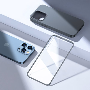 Joyroom 360 Full Case esi- ja tagakate iPhone 13 Pro Max'ile + karastatud klaasist ekraanikaitsekile hall (JR-BP928 tranish)