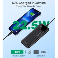 External battery Akupank Choetech B728 22.5W 10000mAh must