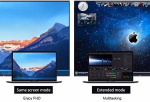 Adapter USB Type-C - 2x HDMI, 1x VGA, 1x USB Type-A, 1x USB Type-C PD60W