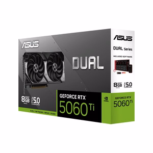 ASUS Dual -RTX5060TI-8G NVIDIA GeForce RTX 5060 Ti 8 GB GDDR7 Videokaart