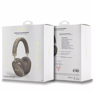 Guess GCube Metallic Script Logo Bluetooth jaoks-ear headphones - brown