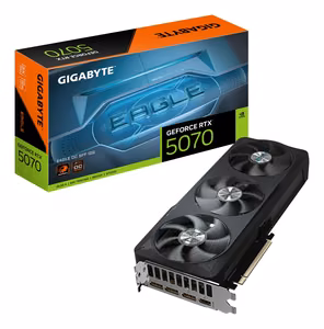 GIGABYTE GeForce RTX 5070 EAGLE OC SFF 12G Videokaart - 12GB GDDR7, 192bit, PCI-E 5.0, 2587 MHz Core Clock, 3 x DP 2.1a, 1 x HDMI 2.1b, NVIDIA DLSS 4, GV-N5070GAMING OC-12GD