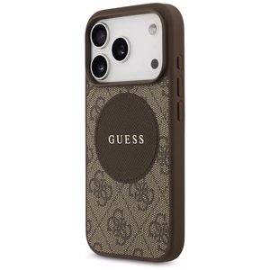 Guess 4G Circle Classic Logo MagSafe ümbris jaoks iPhone 17 Pro - brown