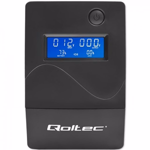 Qoltec Monolith katkematu toiteallikas (UPS) topeltkonversioon (Online) 0.45 kVA 240 W 2 AC pistikupesa