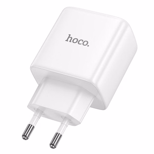 GaN зарядное устройство для телефона Hoco USB C PD AVS 40W max 60W N83 белое