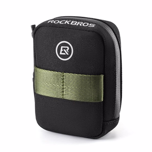 Rockbros mini sadulakott CO2 ballooni hoidjaga - must/roheline