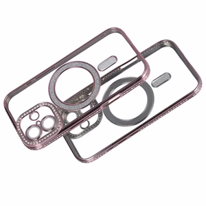Bling Magsafe Ümbris jaoks Iphone 17 roosa