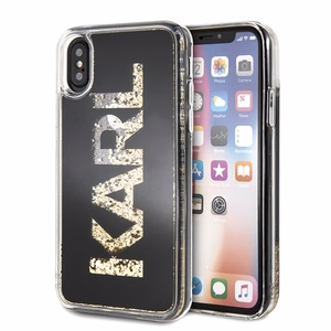 Karl Lagerfeld Karl Logo Glitter iPhone X/Xs ümbris - must