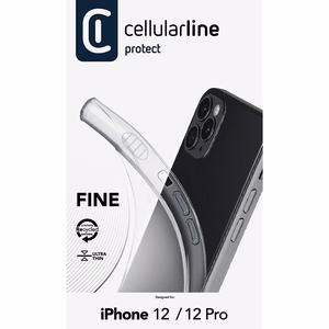 Cellularline Fine ümbris seadmele iPhone 12 / 12 Pro, läbipaistev