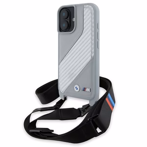 BMW M Edition Carbon Stripe & Strap iPhone 16 Ümbris - hall