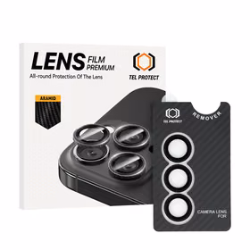 Tempered glass Tel Protect 3D Lens Aramid Series on camera jaoks Samsung Galaxy S25 Plus (lens 3 pieces)