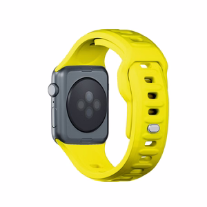 3mk silikoonrihm Apple Watchile, 38/40/41/42 mm, kollane, väike suurus