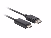Lanberg CA-DPHD-11CC-0018-BK cable gender changer DisplayPort HDMI must