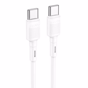 USB kaabel Hoco X83 60W Type-C to Type-C 1.0m valge