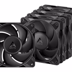 ARCTIC P12 Pro PWM PST suure jõudlusega ventilaatorid x5, 4-pin, 120mm, mustad