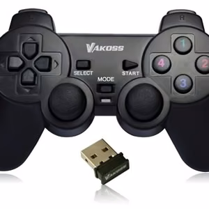Vakoss GP-4705BK mängukontroller must RF mängupult analoog / digitaalne PC, Playstation 3