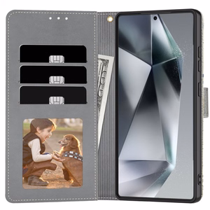 Tech-Protect Wallet Ümbris jaoks Samsung Galaxy A26 5G / A17 4G / 5G - Daisies with Leaves