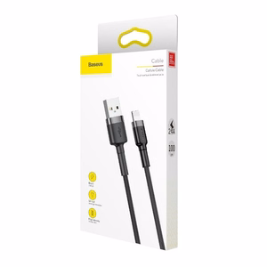 USB cable Baseus Cafule USB-A to Lightning 2.4A 1.0m hall-must CALKLF-BG1