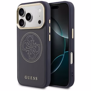 Guess Perforated 4G MagSafe ümbris for iPhone 17 Pro - sinine