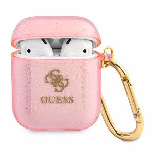 Guess GUA2UCG4GP AirPodsi ümbris roosa/roosa Glitter Collection