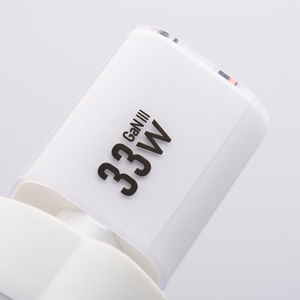 Phone laadija Forcell F-Energy GaN III Crystal Color USB C + USB A QC4.0 PD 33W + silikoon kaabel USB C to USB C VT-41 valge 0INT