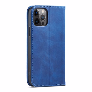 Magnet Fancy Case Case iPhone 12 Pro Max Kott Kaardikott Rahakott Card Stand Sinine