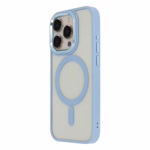 Satin Elegant Mag Case for iPhone 14 Pro 6,1" blue