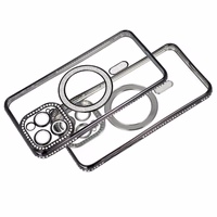 Bling Magsafe Ümbris jaoks Samsung Galaxy S25 purple