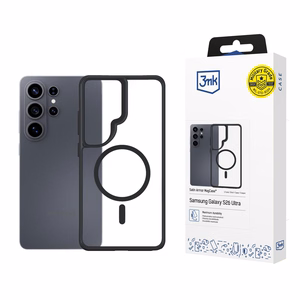 3mk Satin Armor MagCase for Samsung Galaxy S26 Ultra - läbipaistev must