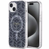 GUESS ümbris jaoks IPHONE 15 Plus compatible with MagSafe GUHMP15MHGCUSTGK (IML GCUBE) must