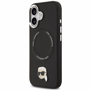 KARL LAGERFELD ümbris jaoks IPHONE 17 compatible with MagSafe KLHMP17SPSMLRKLK (PU Karl Pin) must