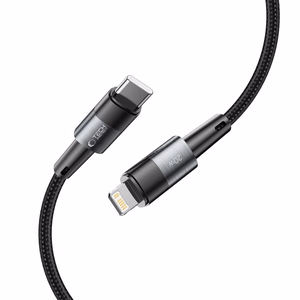 Tech-Protect UltraBoost Lightning / USB-C PD 20W 3A 2m kaabel - hall
