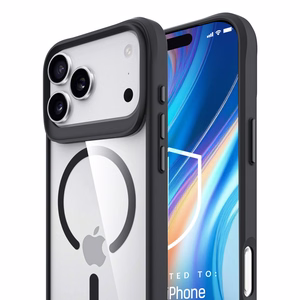 Чехол 3mk Satin Armor MagCase для iPhone 17 Pro Max - прозрачный чёрный